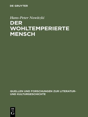 cover image of Der wohltemperierte Mensch